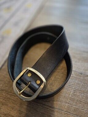 DANTE LEATHER BELT Black